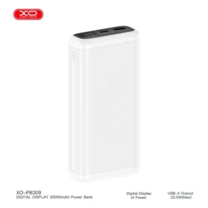 XO‑PowerBank 22.5W Digital Fast Charger 20,000 mAh